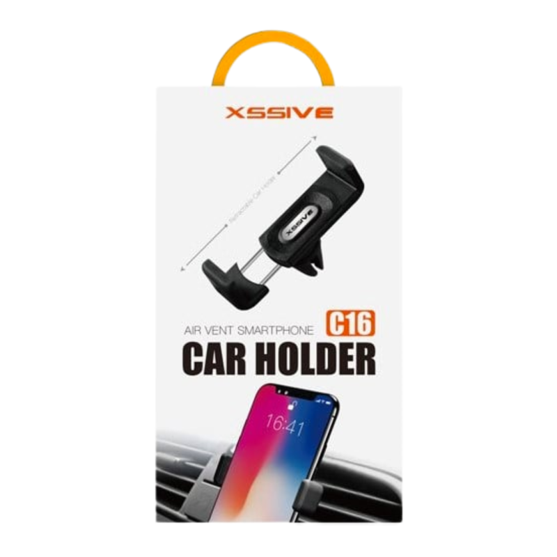 Porte Voiture Smartphone Grille d’Aération Universel XSSIVE XSS-C16 – Noir — Accessoire · Smarty Paris 18e